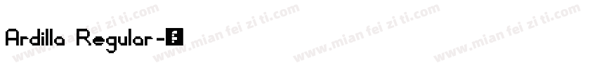 Ardilla Regular字体转换